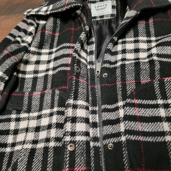 Levi's Wool Satin Lined Winter Jacket Women's XL - Picture 3 of 6